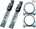4 Pieces Swivel Style Exhaust Hanger by HAOXAOON