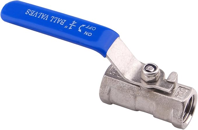 DERNORD Stainless Steel Ball Valve 1PC Type 0.25 Inch NPT Standard Port - Image 2