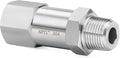 ChillWaves 304 Stainless Steel In-Line Split Check Valve 1" NPT Male x 1" NPT by VisittheCHILLWAVES