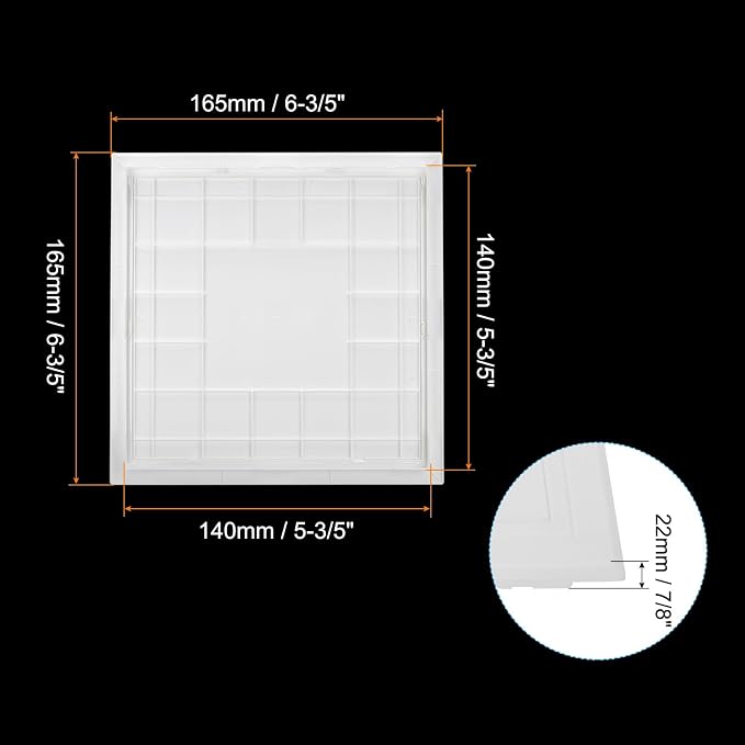 PATIKIL 5x5 inch Removable Hinged Access Panel, ABS Plumbing Access Doors Easy - Image 2