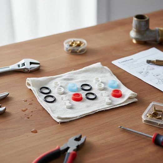 16-Piece Faucet Repair Kit | Ceramic Disc Cartridges & Silicone Washers - Image 2