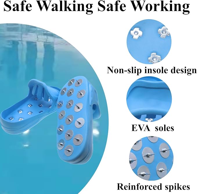 Epoxy Spiked Shoes for Epoxy Floor Coatings, Slip-On Anti-Slip Footwear Safe - Image 3