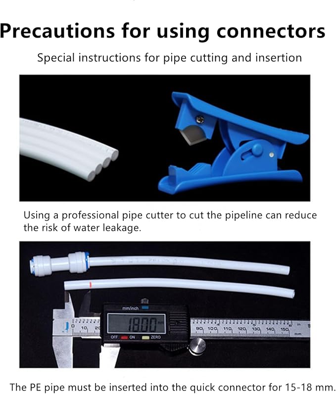 1/4" RO Tubing 90-Degree Elbow Connector, Push-to-Connect Fittings - Image 4