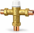 3/4" Sweat Union Thermostatic Mixing Valve, Cert: ASSE, NSF | TMV, Precise by AZKGlobal