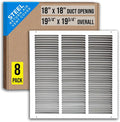 Fits 18x18 Duct Opening | Steel Return Air Grille by Handua | Vent Cover Grill by Handua