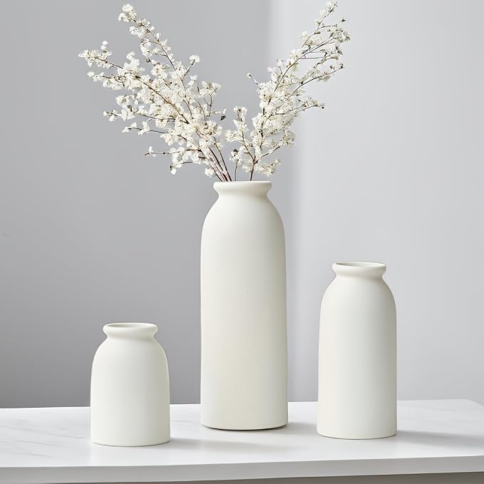 Ceramic Vase Set-3, Small Flower Vases - Image 2
