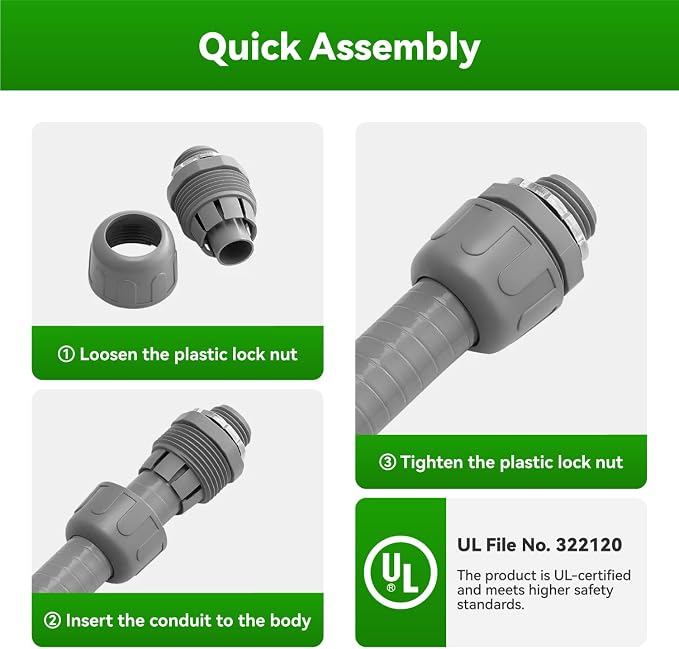 50 Foot Liquid-Tight Conduit Kit - Image 3