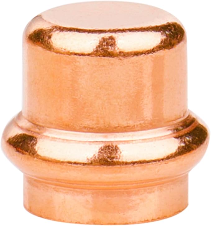 WHK 8 Pack 3/4 Inch Press Pro Copper End Cap Pro Press 3/4" Cooper End Plug - Image 5