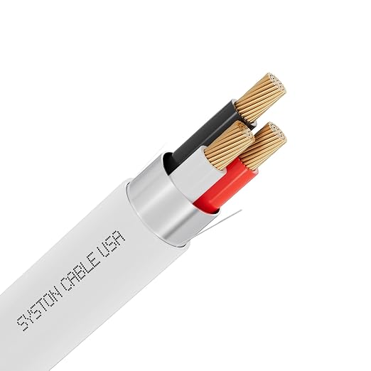 Syston 16/3 Fire Alarm Control Cable, Stranded Copper, CMP Shielded, 20 FT | 16 by SystonCableTechnology