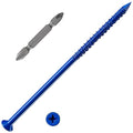 Wensilon 1/4''x6 Concrete Screw Anchor Blue Flat Head by Wensilon