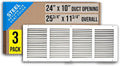 Fits 24x10 Duct Opening | Steel Return Air Grille by Handua | Vent Cover Grill by Handua
