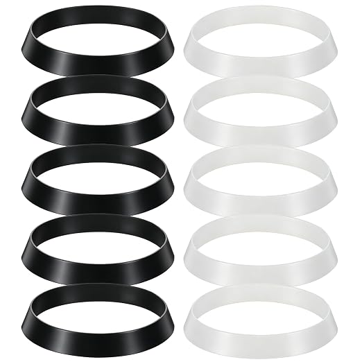 10 Pcs Sink Drain Gasket Set, 1-1/2 Inch Silicone Seal Ring Washer, Slip-Joint by Unknown