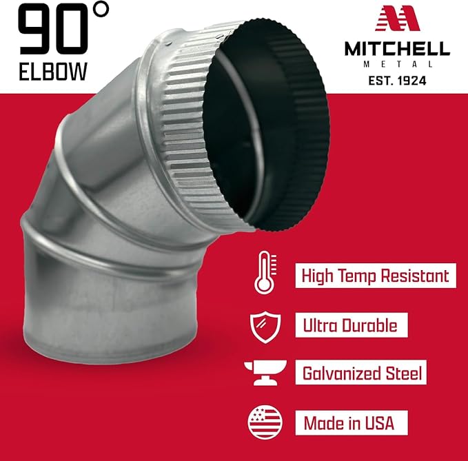 4" Adjustable Duct Elbow 90 Degree HVAC - Image 3