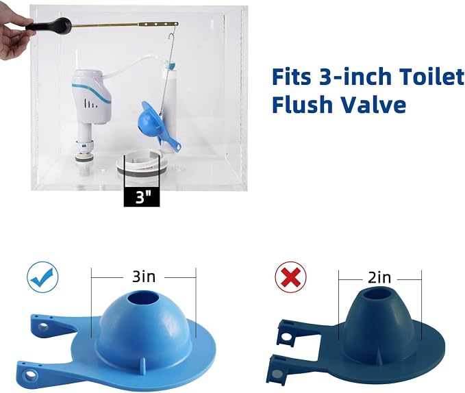 3-Inch Toilet Flappers Replacement Compatible - Image 3