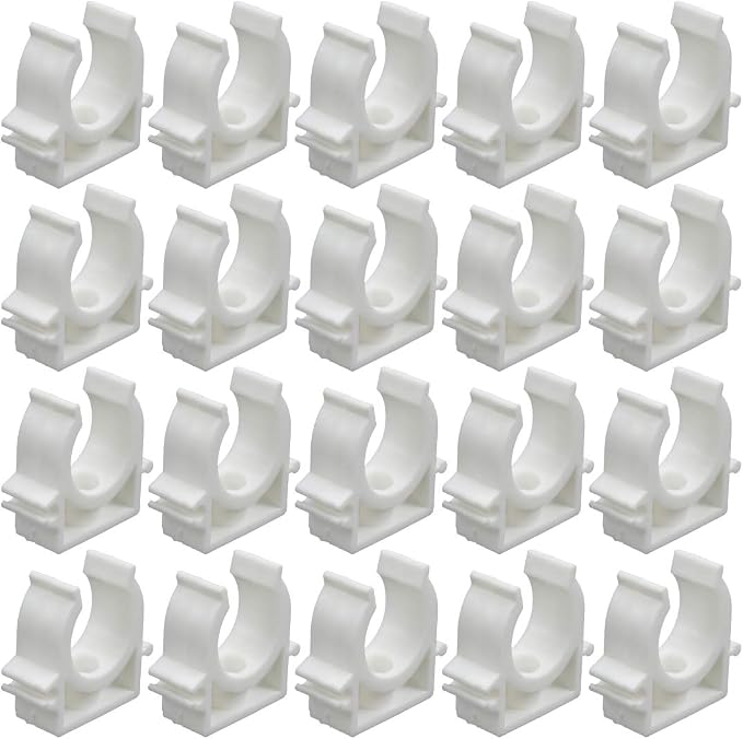 PEX Clips Pipe Clamp 1 Inch, 20 Pack 25 mm Pipe Hangers Pipe Holder PEX Tubing - Image 9