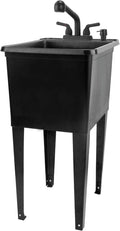 Space Saver Utility Sink by JS Jackson Supplies, Pull-Out Faucet, Soap Dispenser by JSJACKSONSUPPLIES