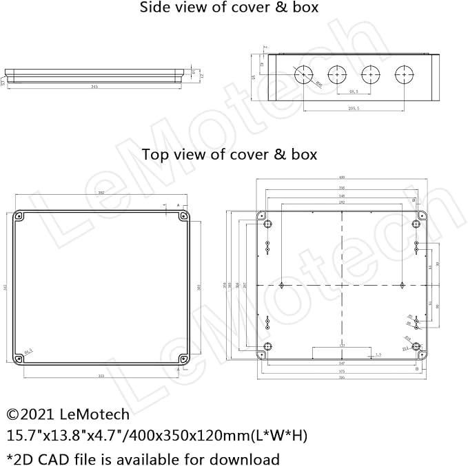 ABS Plastic Dustproof Waterproof IP65 Junction Box Universal Electrical Project - Image 6