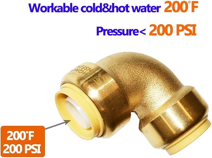 PEX Fitting 3/4" 90-Degree PushFit Elbow - Image 5