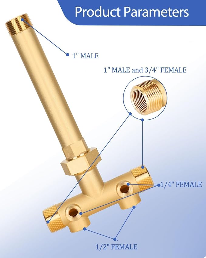 1"x 11" Well Pressure Tank Tee Kit - Image 4