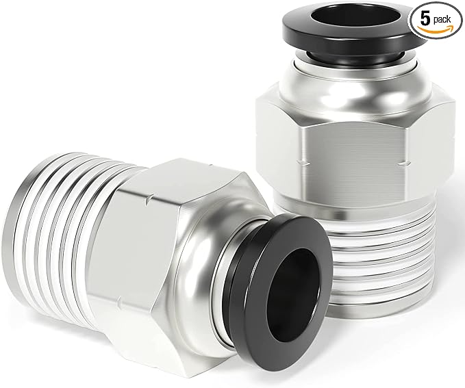 TAILONZ PNEUMATIC Male Straight 6mm Tube OD x 1/4 Inch NPT Thread Push to by TAILONZPNEUMATIC