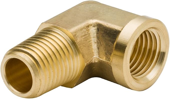 1/4 Inch Brass Street 90 Degree Elbow 1/4" NPT Male x 1/4" NPT Female Forged - Image 6