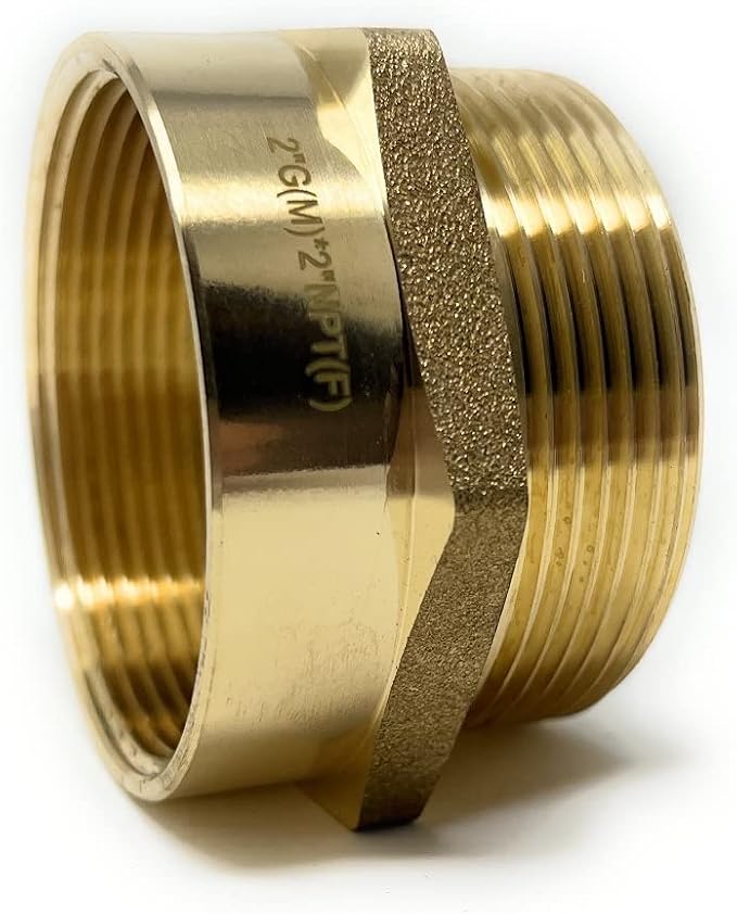 Cascada Lead-Free Brass Adapter, G Thread British BSPP Male to NPT Female |) - Image 5