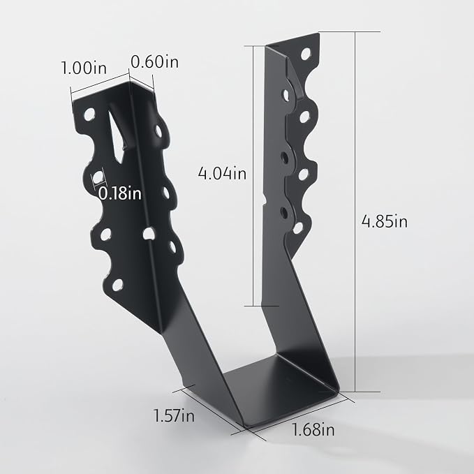 WellMade 2x6 Joist Hanger, Heavy Duty Carbon Steel Black Finish, 24 Pack Wood - Image 6