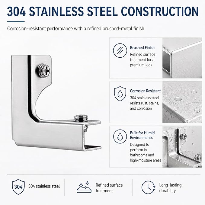 Glass and Tile Corner Clip, Clamp Bracket，T-Shape | Outdoor Furniture Connector - Image 4