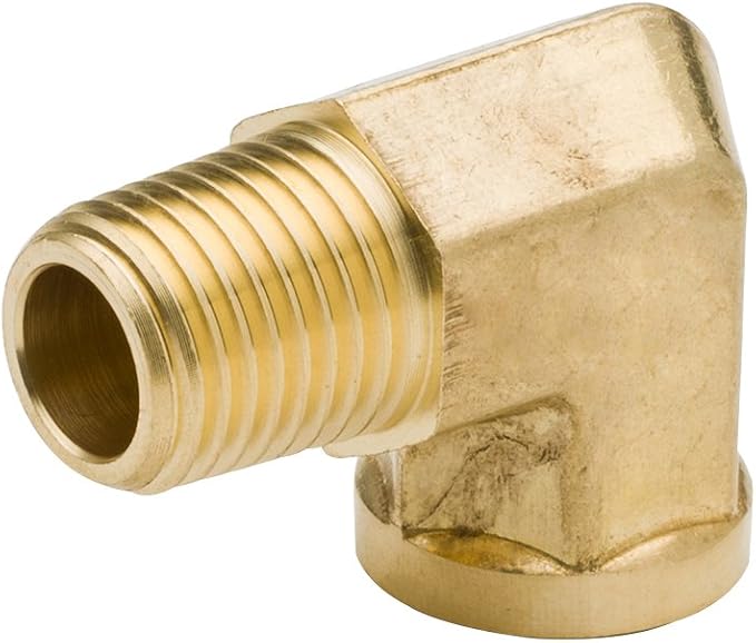 1/8 Inch Brass Street 90 Degree Elbow 1/8" NPT Male x 1/8" NPT Female Forged - Image 3
