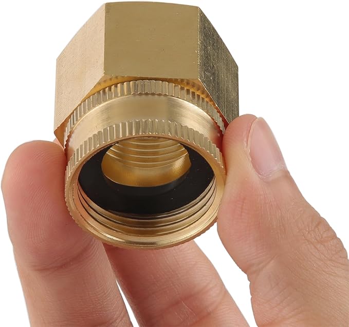 Garden Hose Adapter, 3/4" NPT Female X 3/4" GHT Female Connector | Dual Swivel - Image 6