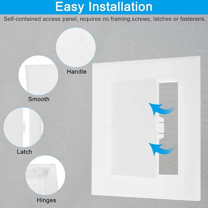 PATIKIL 4x4 inch Removable Hinged Access Panel - Image 4