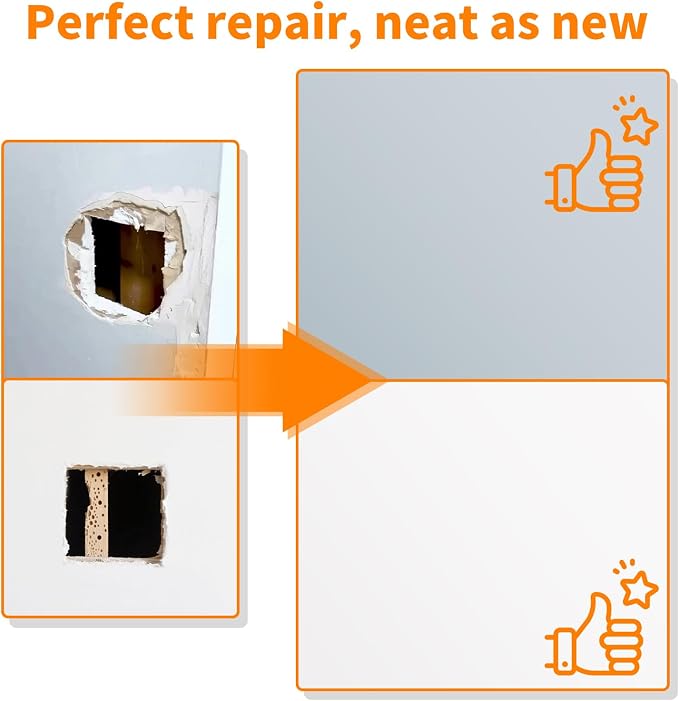 Wall Patch Drywall Repair Kit, 10 x 10 Inch, Self-Adhesive Mesh Patch, - Image 6