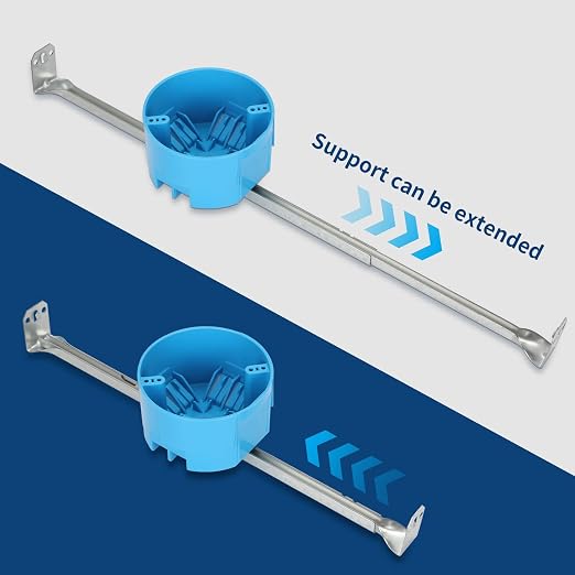 1 Gang Ceiling Fan Box, 50 lb, Round Nonmetallic, 6 Pack Blue | Nonmetallic old - Image 6