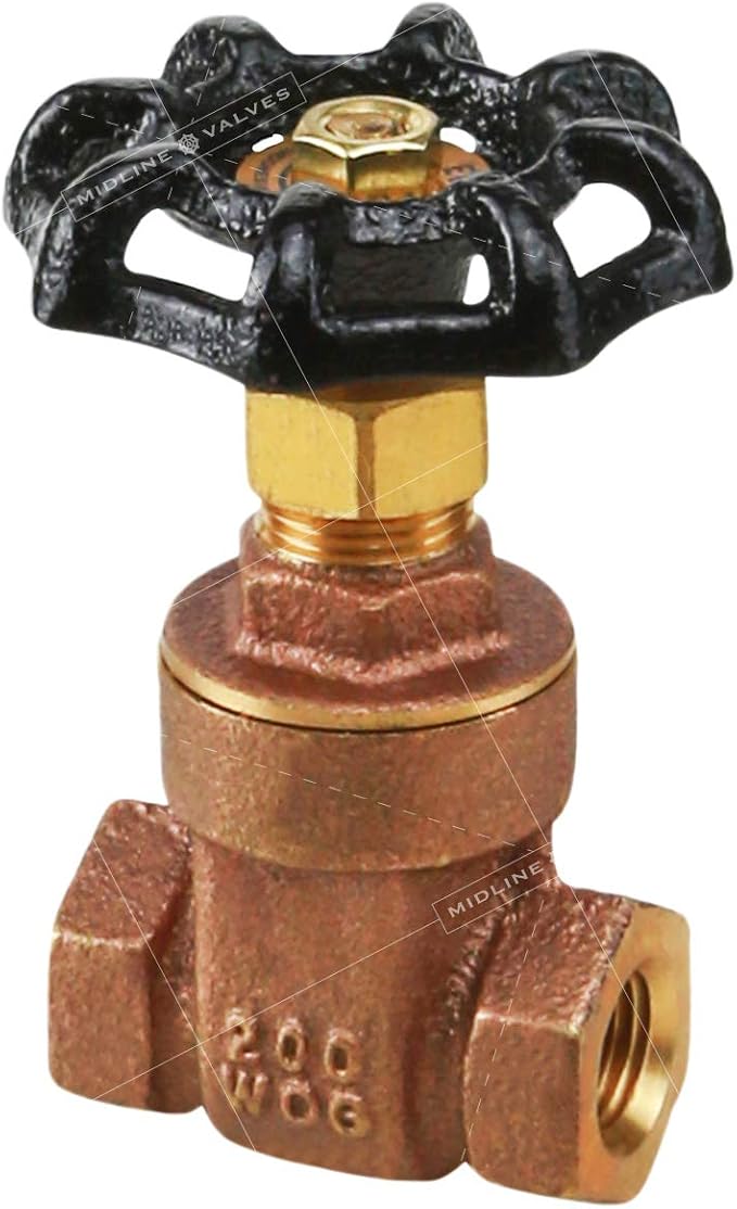 Midline Valve 427U434 Gate Valve, Lead-Free 2-1/2 in. FIP Connection, Cast Brass - Image 2