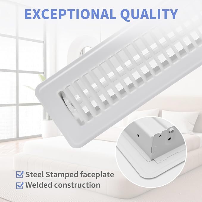 Howeall 2x14 Inch Floor Register 2 Pack - Image 2