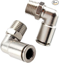 Beduan Brass BPL Push to Connect Air Fittings Elbow 1/4" Tube OD x 1/8" NPT by Beduan
