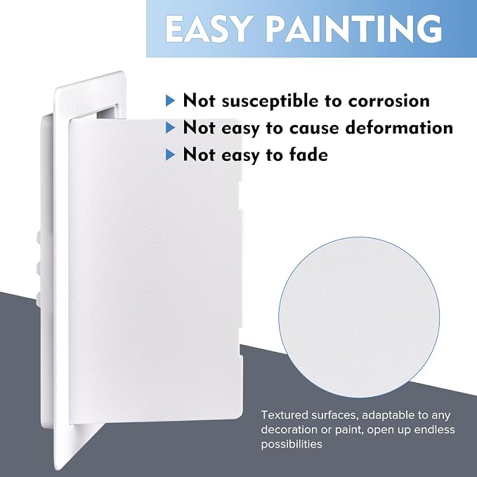 4"x6" Plastic Access Panel, Drywall Ceiling Access Door White - Image 4