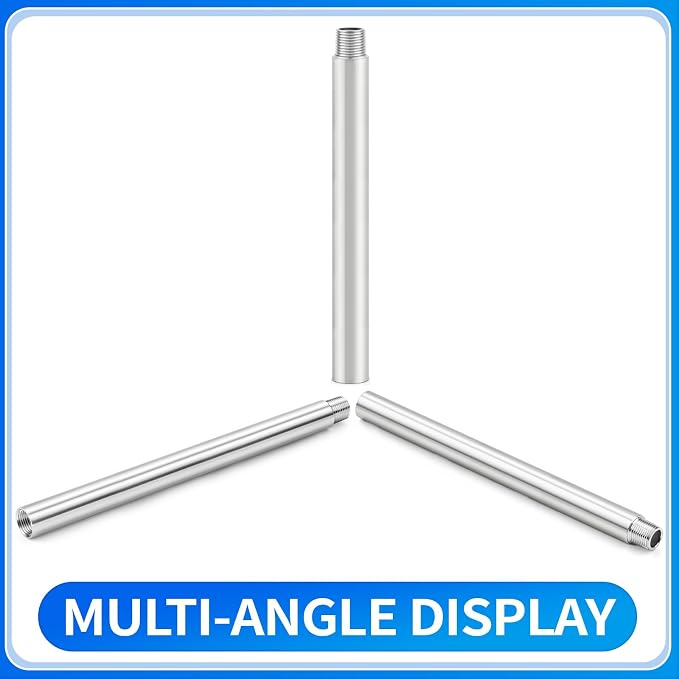 ChillWaves 304 Stainless Steel Pipe Fitting, Nipple Cast Pipe 3/4" NPT Male x - Image 3