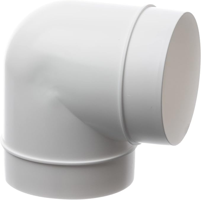 6 Inch 90 Degree Round Duct Elbow Connector – Plastic Ventilation Pipe Bend - Image 7