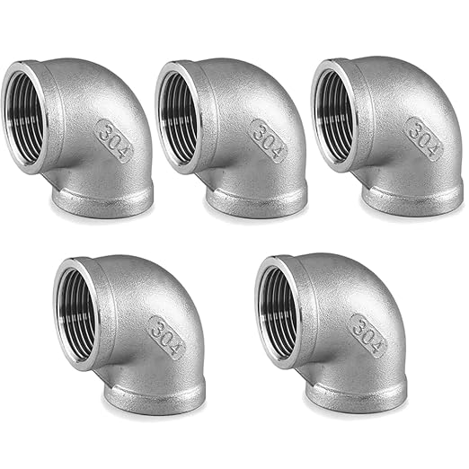Stainless Steel 304 Cast Pipe Fitting, JoyTube 1" to 1" Female to Female NPT by JoyTube