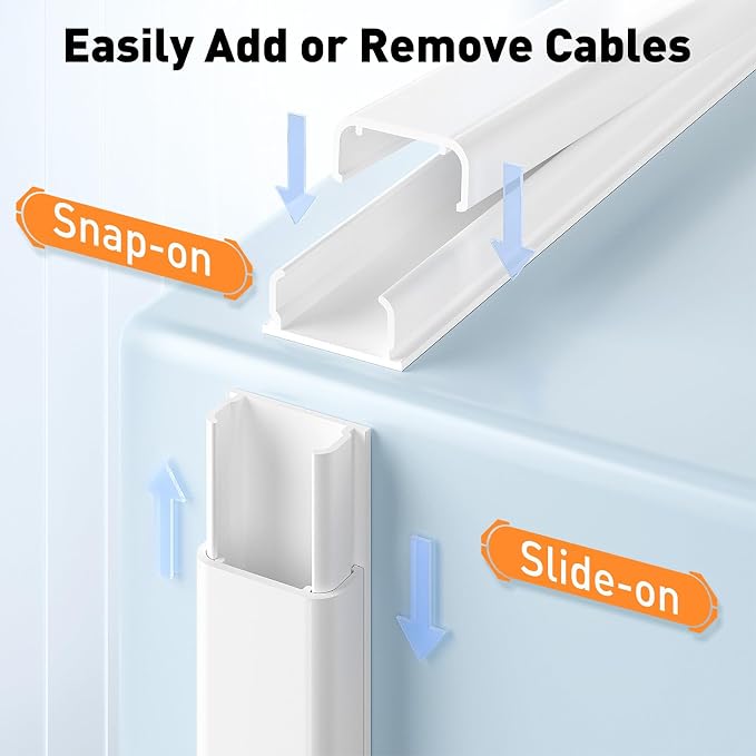 Delamu TV Cord Hider, Cord Covers - Image 3