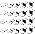 Offset Canvas Clips for Picture Framing Assorted Small Sizes by FramingHardware