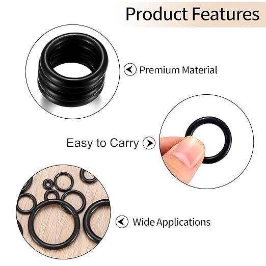 360 Pcs O Ring Assortment Kit, Rubber Washer Orings, Automotive, Air Gas - Image 4