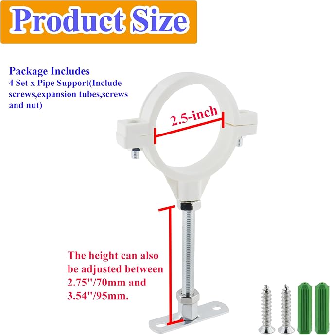 Wall Mount Pipe Support Suitable - Image 2