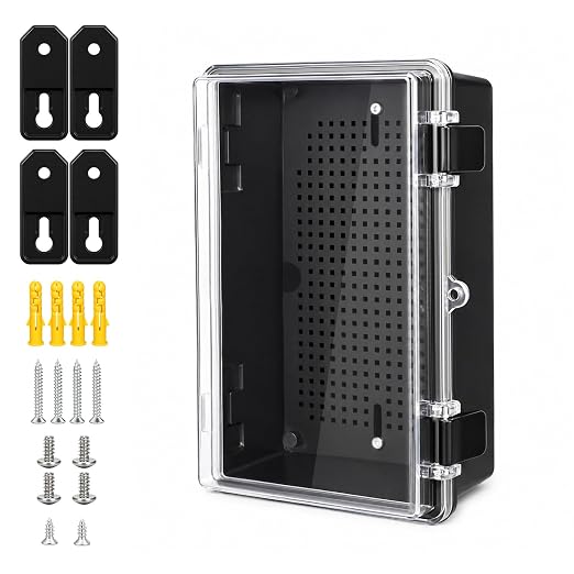 Junction Box IP67 Waterproof Electrical Box ABS Plastic Hinged Shell by LeMotech