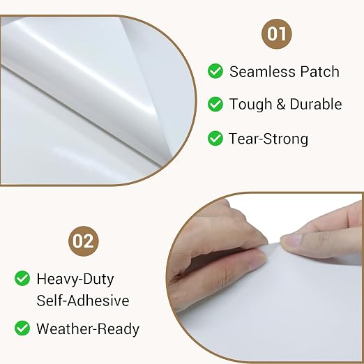 Vinyl Siding Repair Kit – 5 Pack Self-Adhesive PVC Patches - Image 5