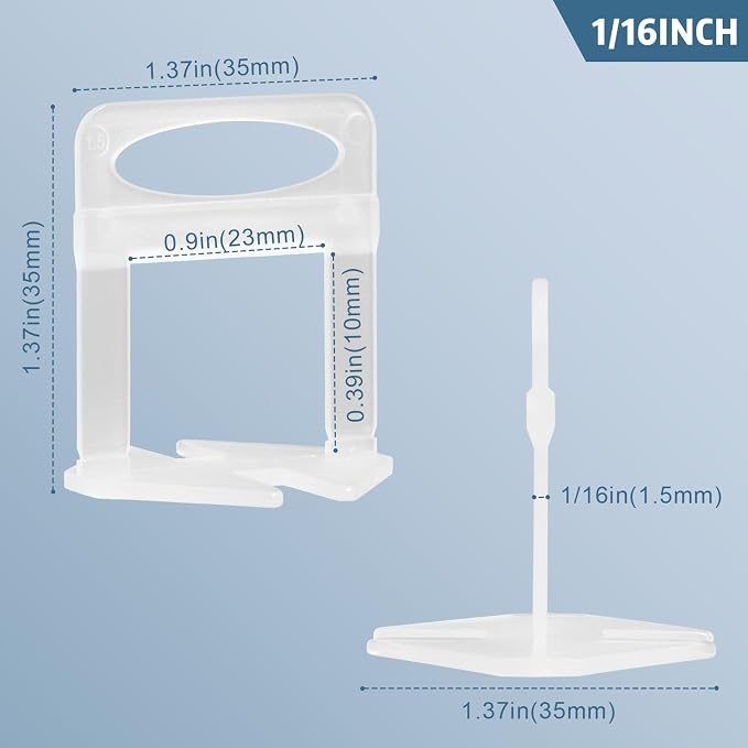 4650 Tile Spacers 1/16 Inch Tile Leveling Clips - Image 2