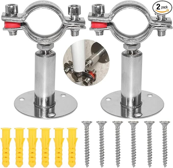 Beduan 2.36 Inch Stainless Steel Pipe Support Wall Ceiling Mount Pipe Strap by Beduan