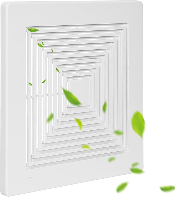 (1-Pack 9" BP90 Spring Bathroom Exhaust Fan Cover 9-1/4" x 9" Vent Cover by Unknown