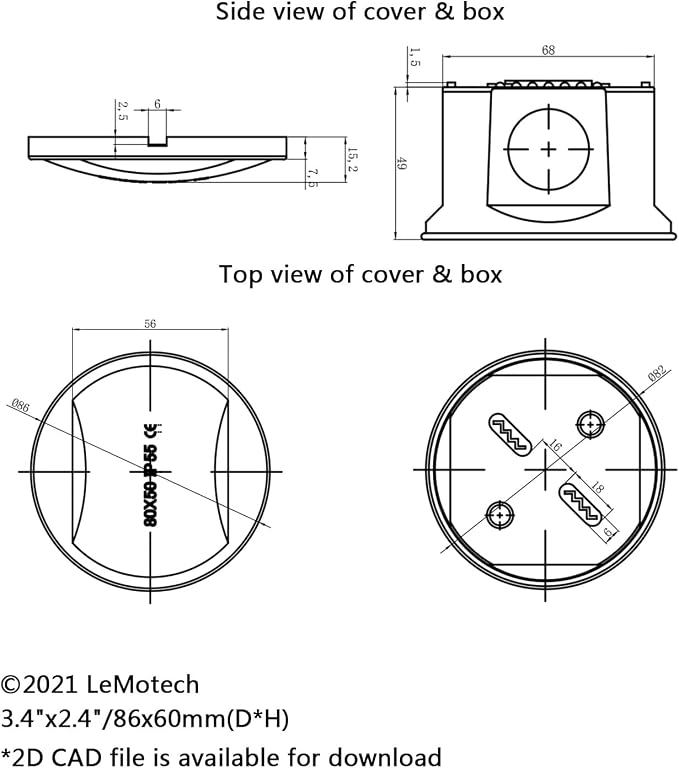 Junction Box, ABS Plastic IP55 Water Resistant and Dustproof, Universal - Image 6